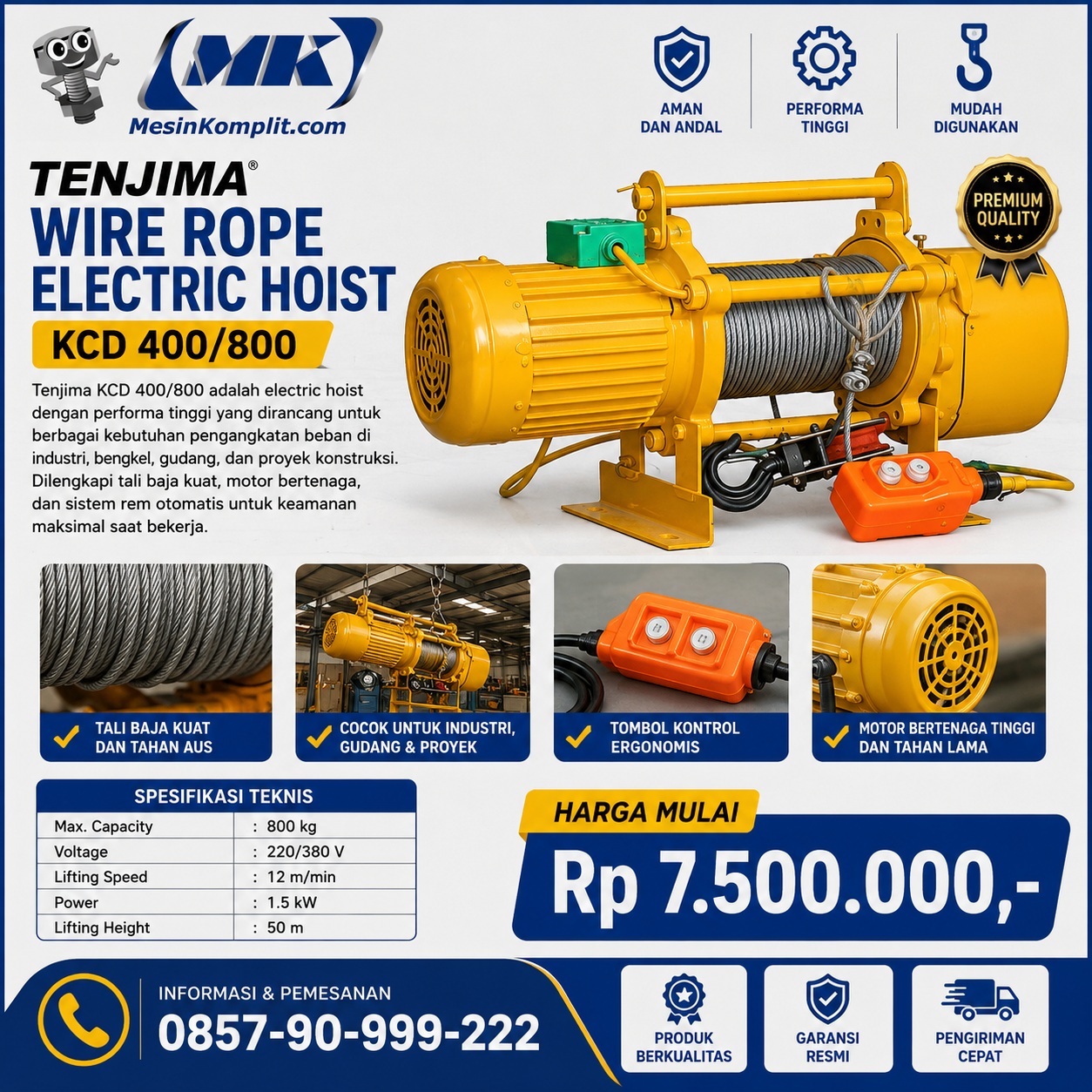 Winch Wire Hoist KCD...